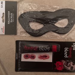 Vampire blood with 3 tattoos and Adult Face Mask
