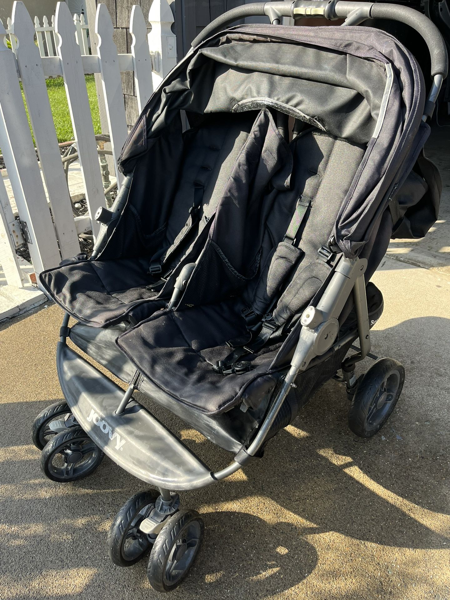 kolcraft contours options double stroller Contours ZT018-GRA Options Elite Tandem Stroller Graphite New