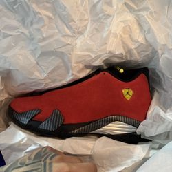 Ferrari Jordan 14 Size 8  Brand New 