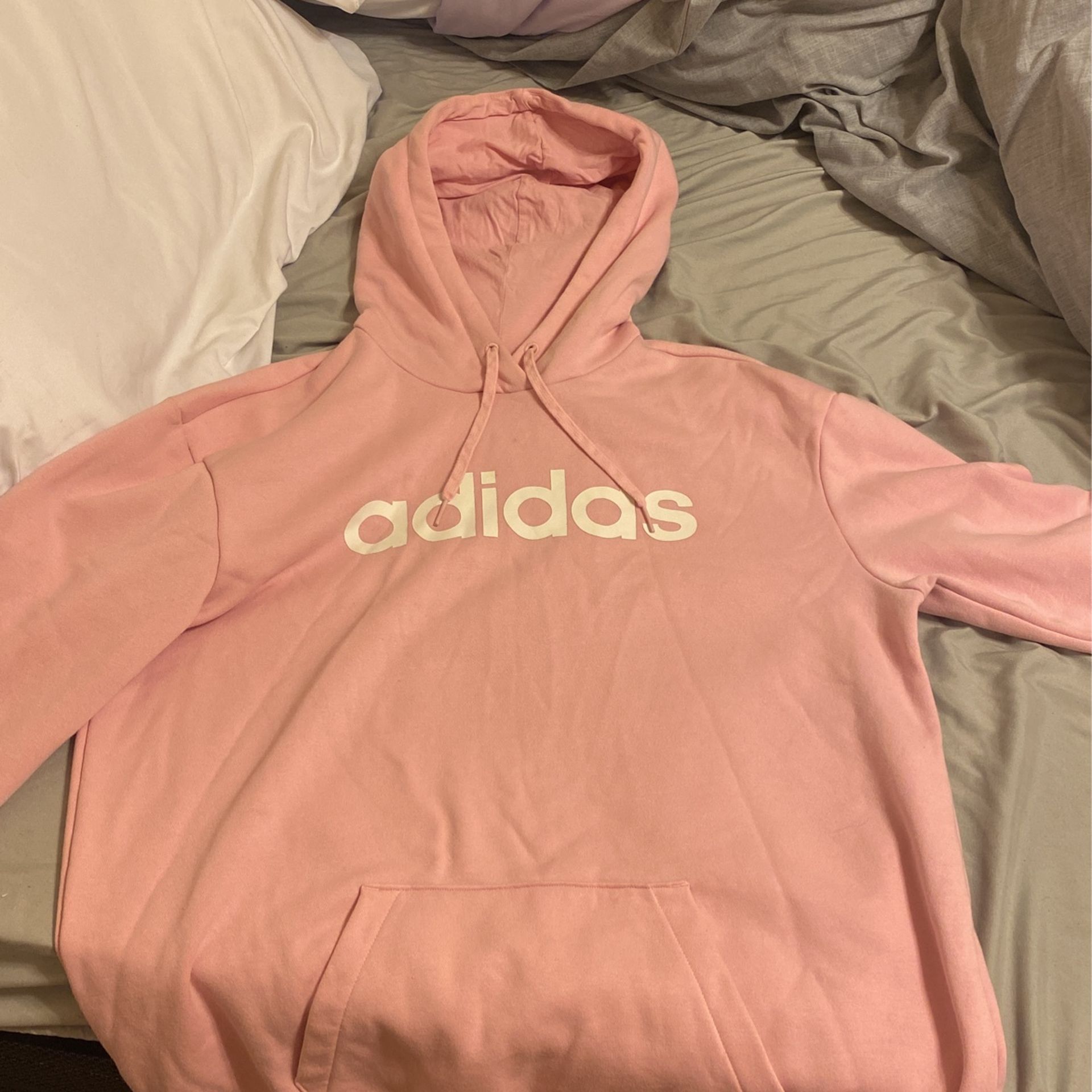 Pink Adidas hoodie 
