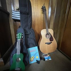 Guitar And Ukelele Set 