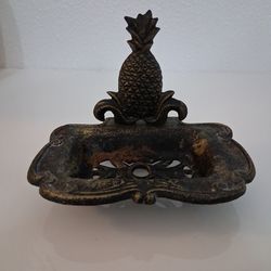 Cast Iron Vintage Pineapple Soap/Sponge Holder