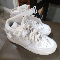 White uptowns hightop sz 8 men