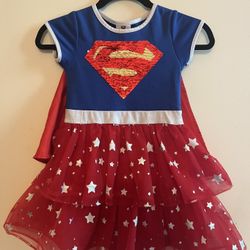 Girls Supergirl Size 6x Cute Dress