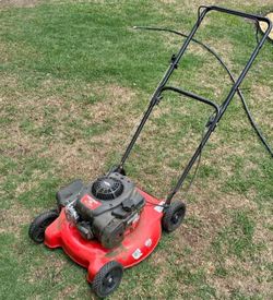 I got this push mower I messed up the recoil pulling to hard and it broke..30$