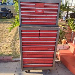 Craftsman Tool Box. Old School. Bottom 5 Drawers No Key Needs Cleaning. Good Condition.