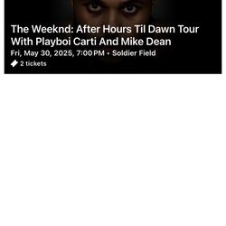 Weeknd Tickets