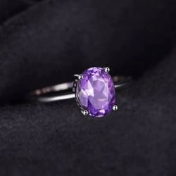 Sterling Silver Amethyst Ring