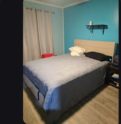 Queen size bed and frame