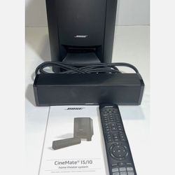 Bose CineMate 15 Digital Home Theater System Remote Control Included