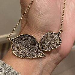 Lia Sophia Leaf Necklace 