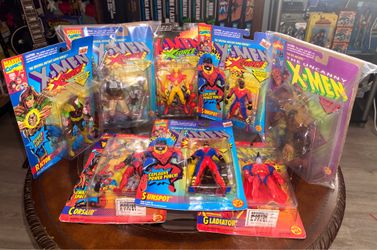 8 Vintage Toy Biz X-Men And X-Force Action Figures