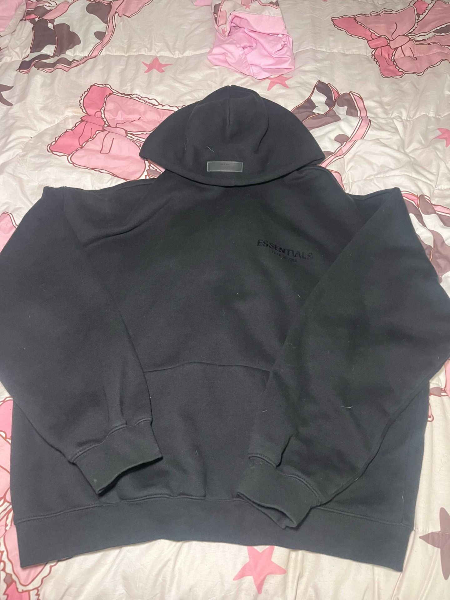 Black Essentials Hoodie