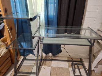 Glass desk