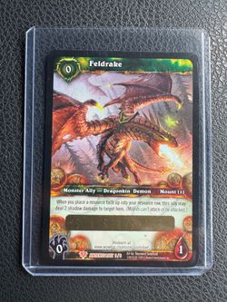 WOW TCG - FELDRAKE UNSCRATCHED LOOT CARD