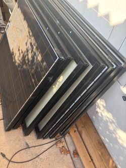 7solar panels sharp brand are 170 watt each panel 120 cash for all 7 working