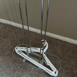 Metal Hanger Organizer – Closet/Laundry Storage
