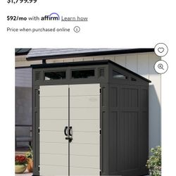 Suncast 6 x 5 Modern Shed $750