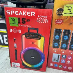 SZ1508  Trolley Speaker 40W With Microphone  15 Inch