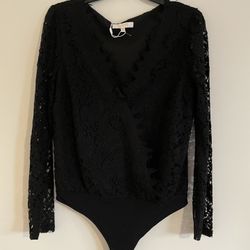 Brand New Black Lace Bodysuit