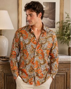 Mr Turk Trina Turk Stretch Cotton Shirt SIZE LARGE