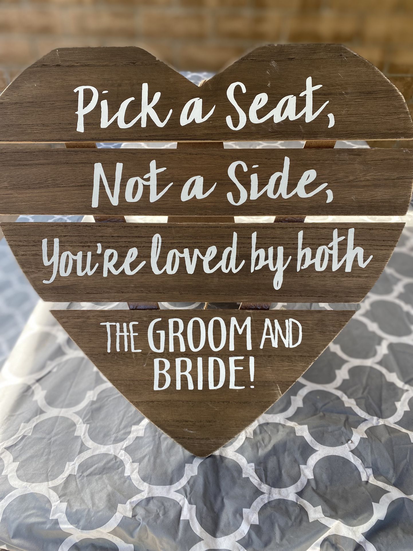 Wedding sign