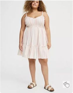 Smocked Bodice Mini Dress