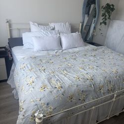 Pottery Barn King Bed & Mattress & Frame