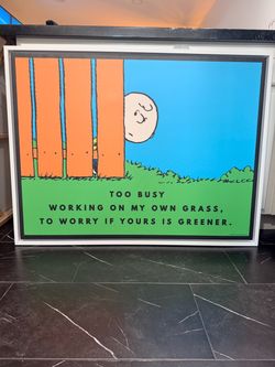 Peanuts x IKONICK Framed Canvas 42”x32”