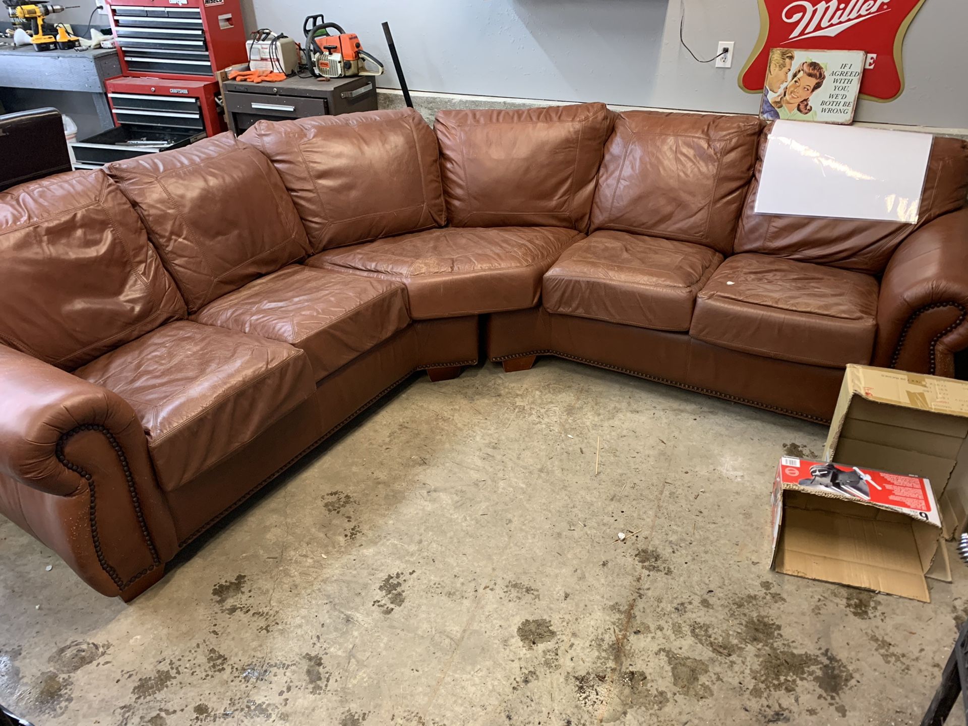 Leather couch