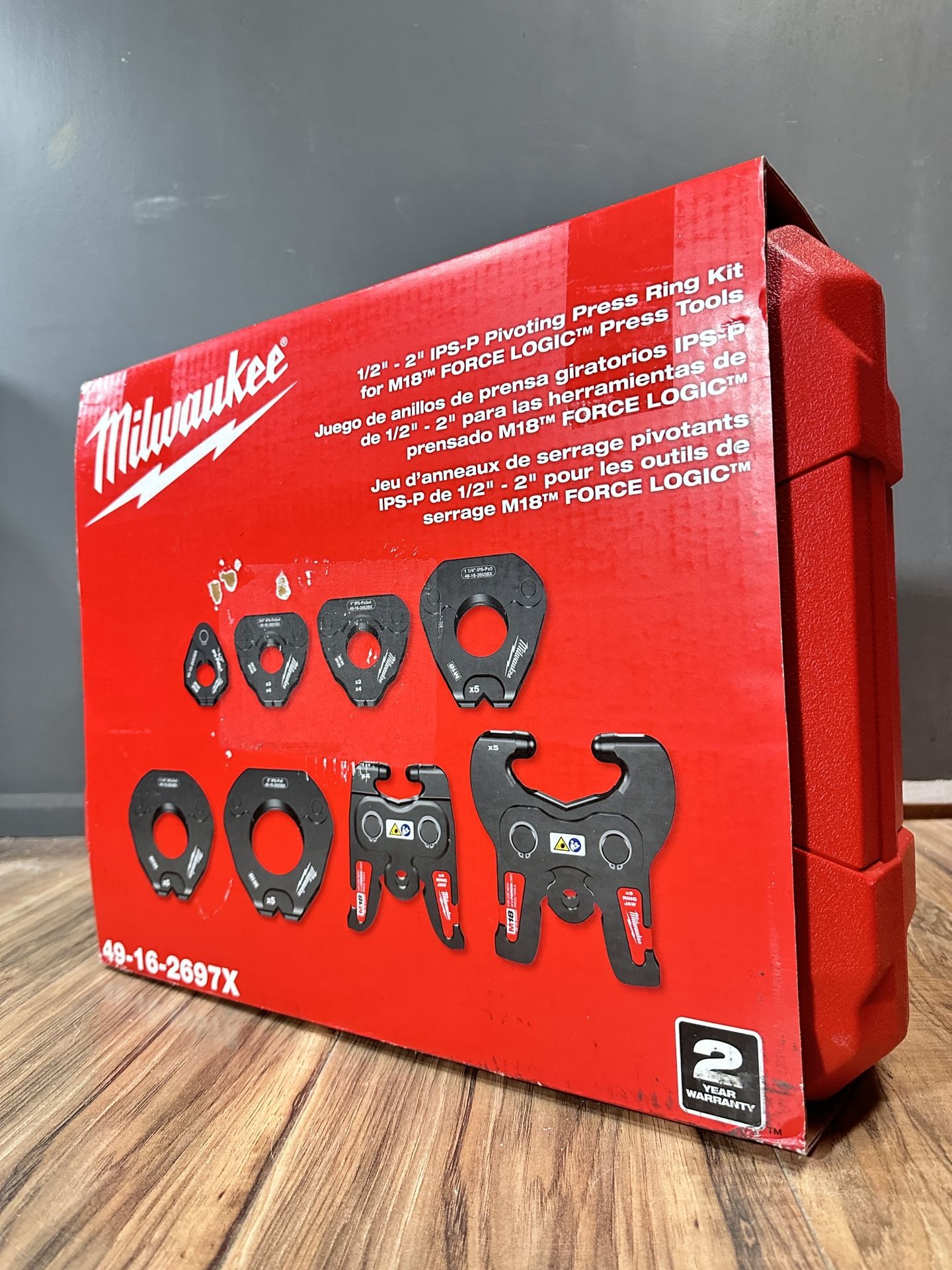 Milwaukee 49-16-2697X 1/2"-2" IPS Pivoting Press Tool Kit for M18 BRAND NEW!!