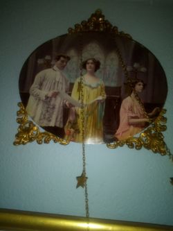 Painted on glass picture very delicate