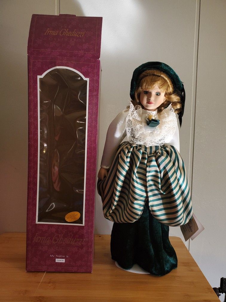 The Irma Gheduzzi Collection (My Name Is STEPHANIE KAY) Porcelain doll in original Box . 