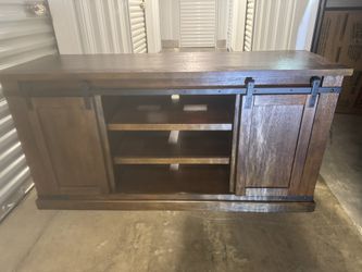 Wooden TV Console/ Decretive Table  60” long  20” deep  30” tall 