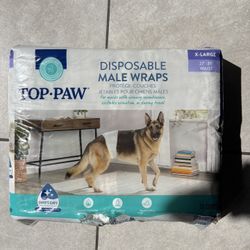 Top Paw Disposable Male Wraps for Dogs