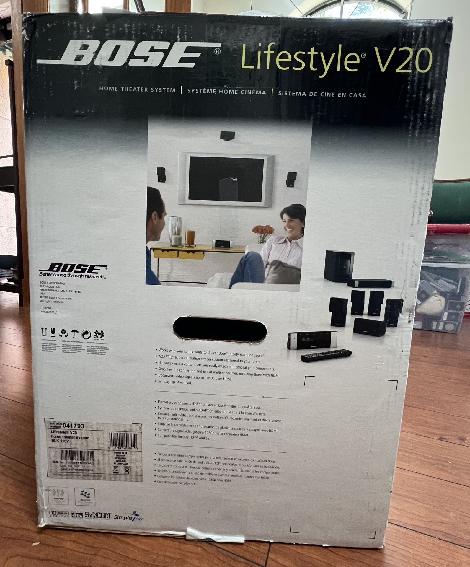 Bose Lifestyle V20 Home Theater System New In Box