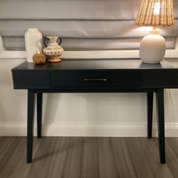 Blue Console With One Drawer