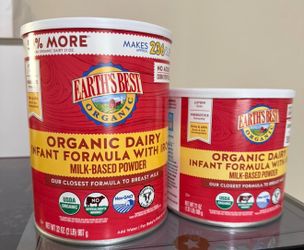 Organic baby formula