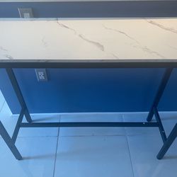 High table 47.5 x 16 39” tall Perfect for bar or 2 people breakfast counter