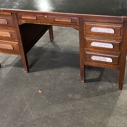 Teachers Antique Desk 1930’s 5ft Long,34inch Deep,31 Inch Tall