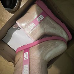 Pink Mini Uggs Boots Size 6