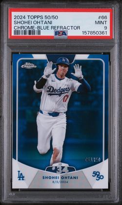 2024 Topps Chrome 50/50 Shohei Ohtani /150 PSA 9
