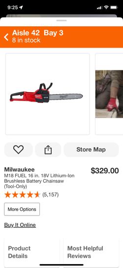 M18 16 Inch Brushless Chainsaw Milwaukee Tool Only