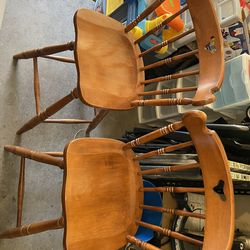 Spinning Wood Stools