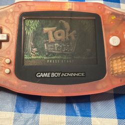 Clear Pink Nintendo Gameboy Advance 