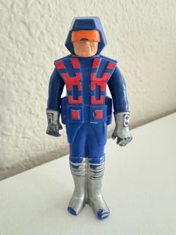 FISHER PRICE ADVENTURE PEOPLE 1978 "Astro Knight" SPACE ACTION FIGURE # 379 BLUE