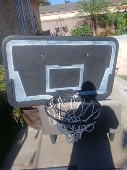 Basketball goal and backboard