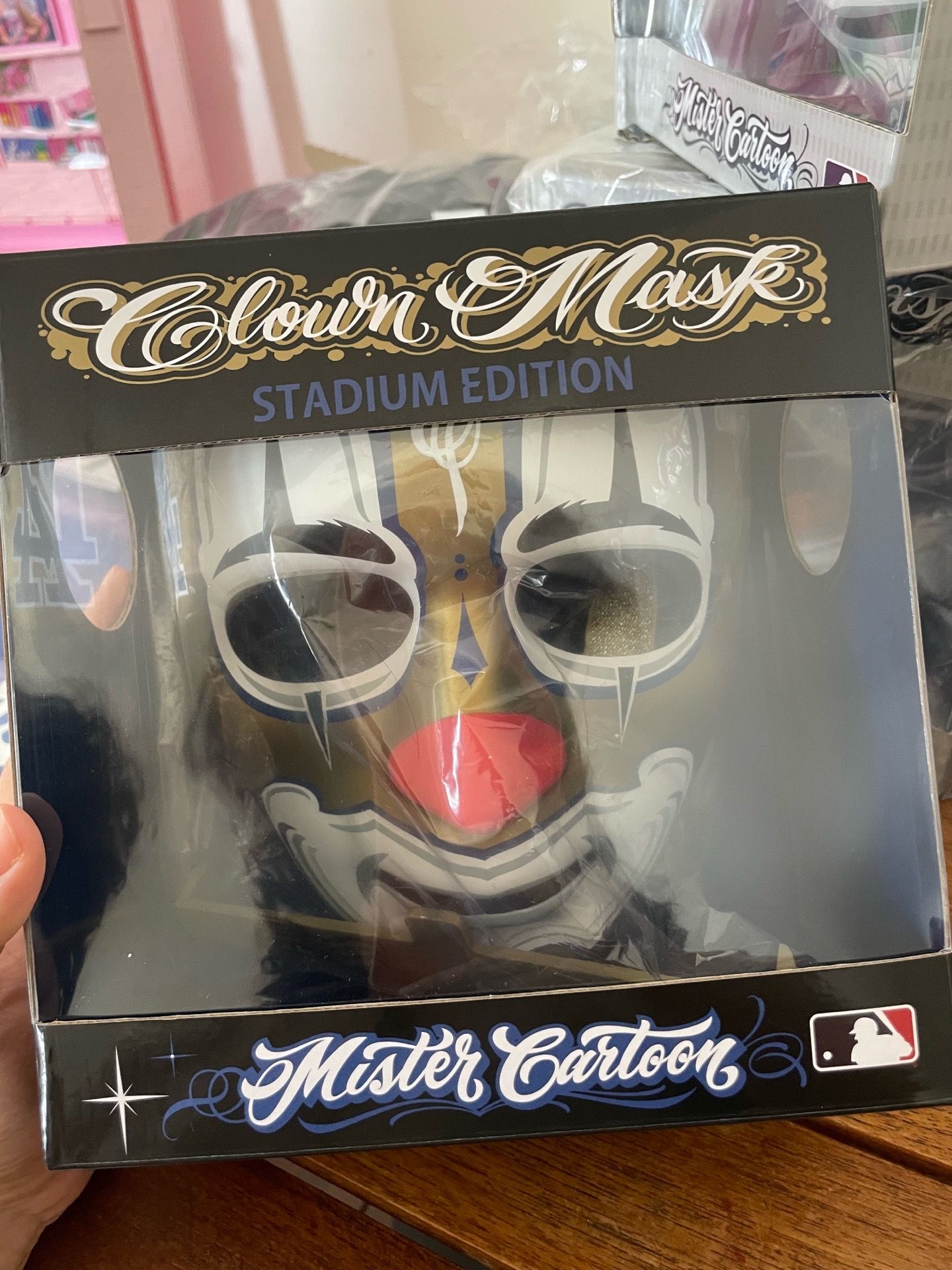 Mister Cartoon MLB Stadium Edition Clown Mask LA Dodgers World