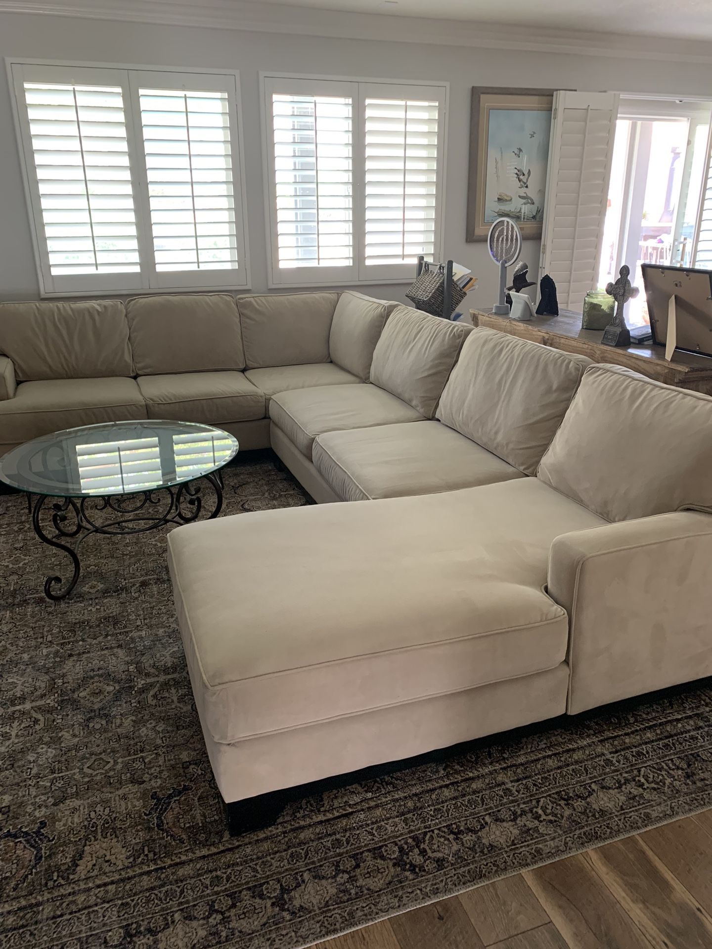 3- Piece Sectional with Full Bed Sleeper Sofá