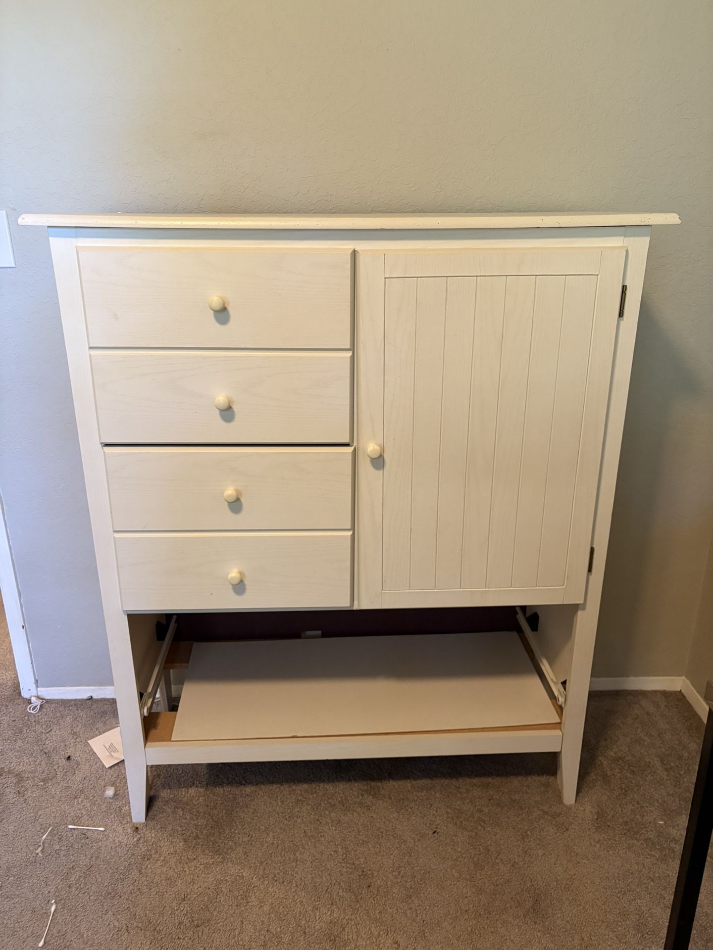 Dresser - Two Deep Drawers, Cabinet With Shelf - $15 
